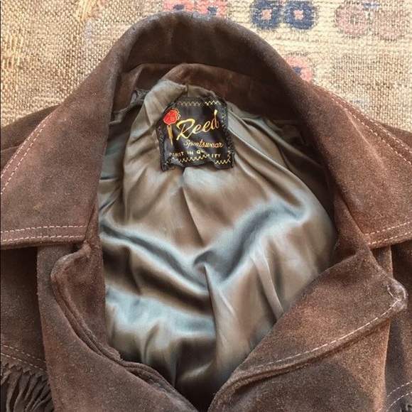 Vintage 60s/70s Suede Fringe Jacket in Brown - Picture 4 of 6